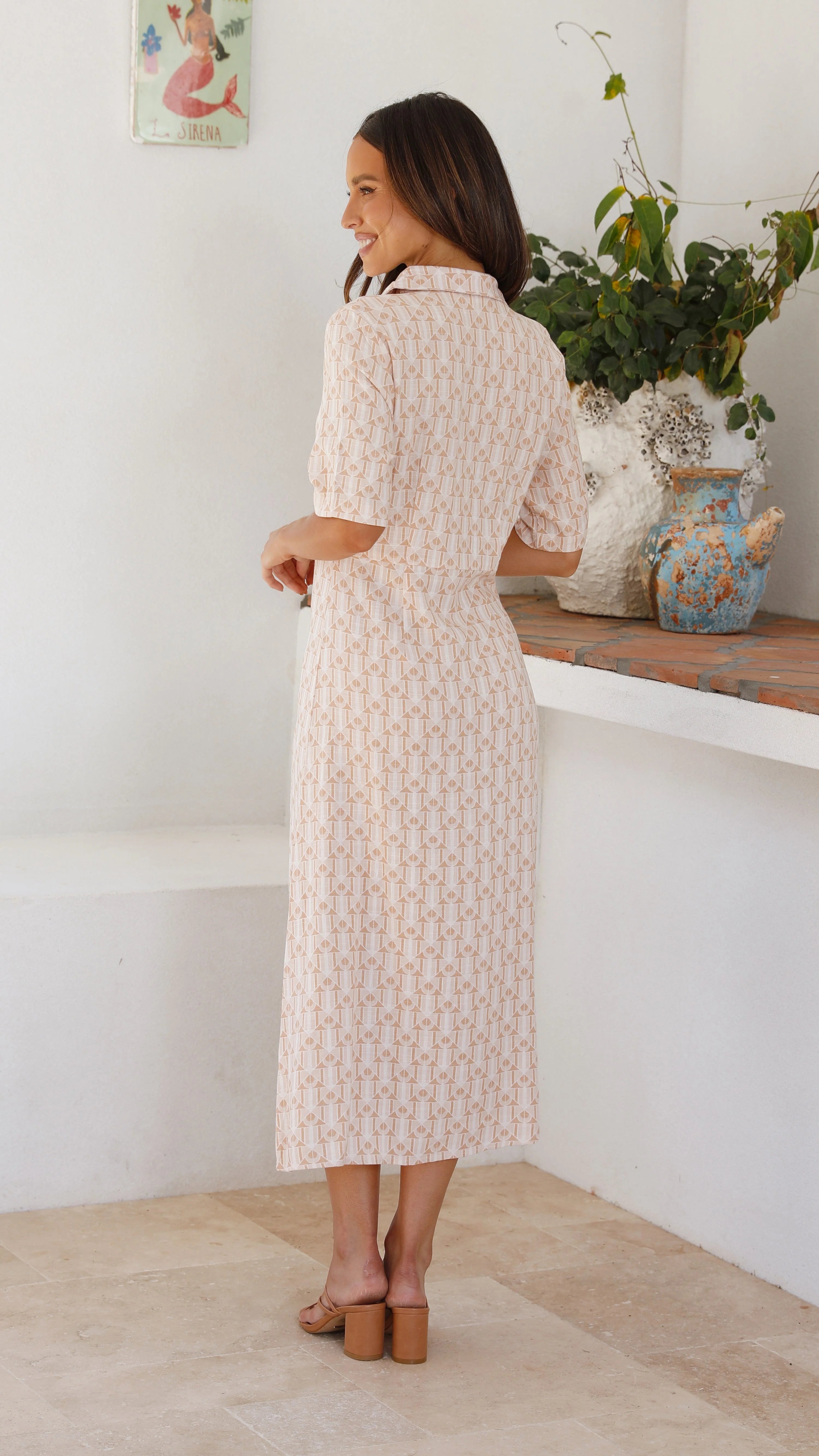 Ginny Midi Dress - Ginny Print