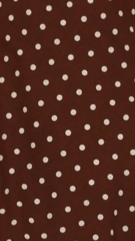 Halina Mini Dress - Chocolate/Nude Spot